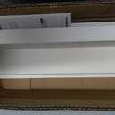 Boswillon Floating Shelves Wall Mounted Set of 2, Modern White Shelves for Bedroom, Nursery Shelves with Lip, Display Picture Ledge Shelf for Wall Decor Living Room Bathroom Kitchen - White
