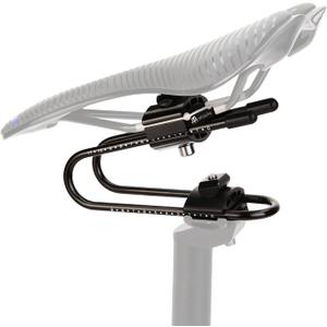 ZTZ Bicycle Seat Shock Absorber, 350LBS Capacity Alloy Spring Steel Shock Absorber for MTB Road Bike, Universal Bike Seat Suspension Post Damper (Black)