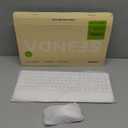 seenda Wireless Bluetooth Keyboard and Mouse Combo, COE200 Ergonomic Wireless Keyboard Mouse with Wrist Rest, Multi-Device Connection, Full-Size, Compatible for Computer/Laptop/Mac/MacBook, White