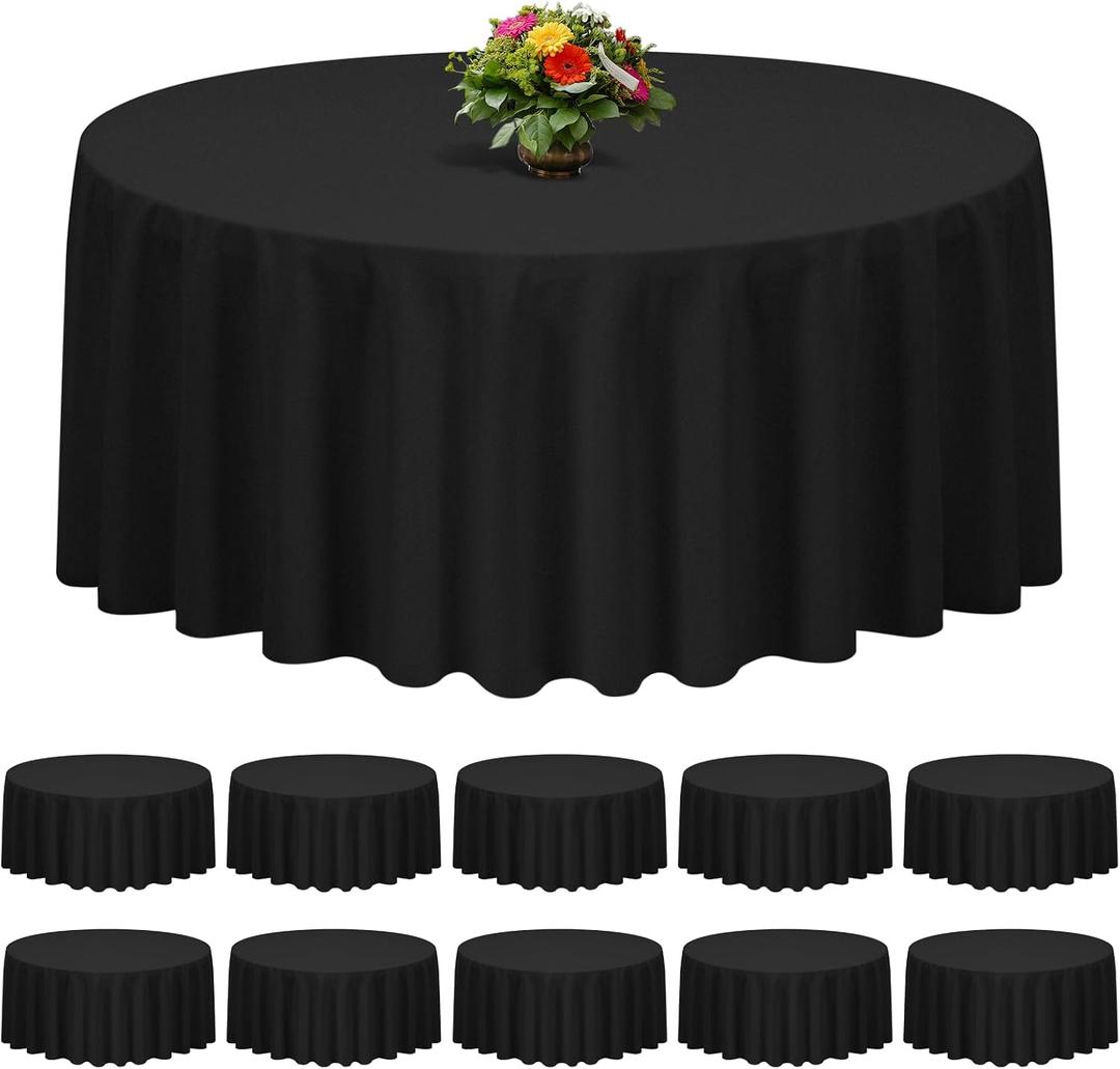 6 Pack Black Tablecloth Polyester Table Cloth for Rectangle Tables, Wrinkle Resistant Washable Decorative Fabric Table Covers for Wedding Party Banquet Buffet and Camping
Wrinkle Resistant, Washable Polyester Fabric, Rectangular Table Cloth for Weddi