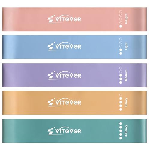 Resistance Bands for Working Out, Exercise Bands Resistance Band for Physical Therapy, Stretch Bands for Legs, Arm, Whole-Body Fitness, Booty, Stretching, Women & Men Workout Bands, Set of 5