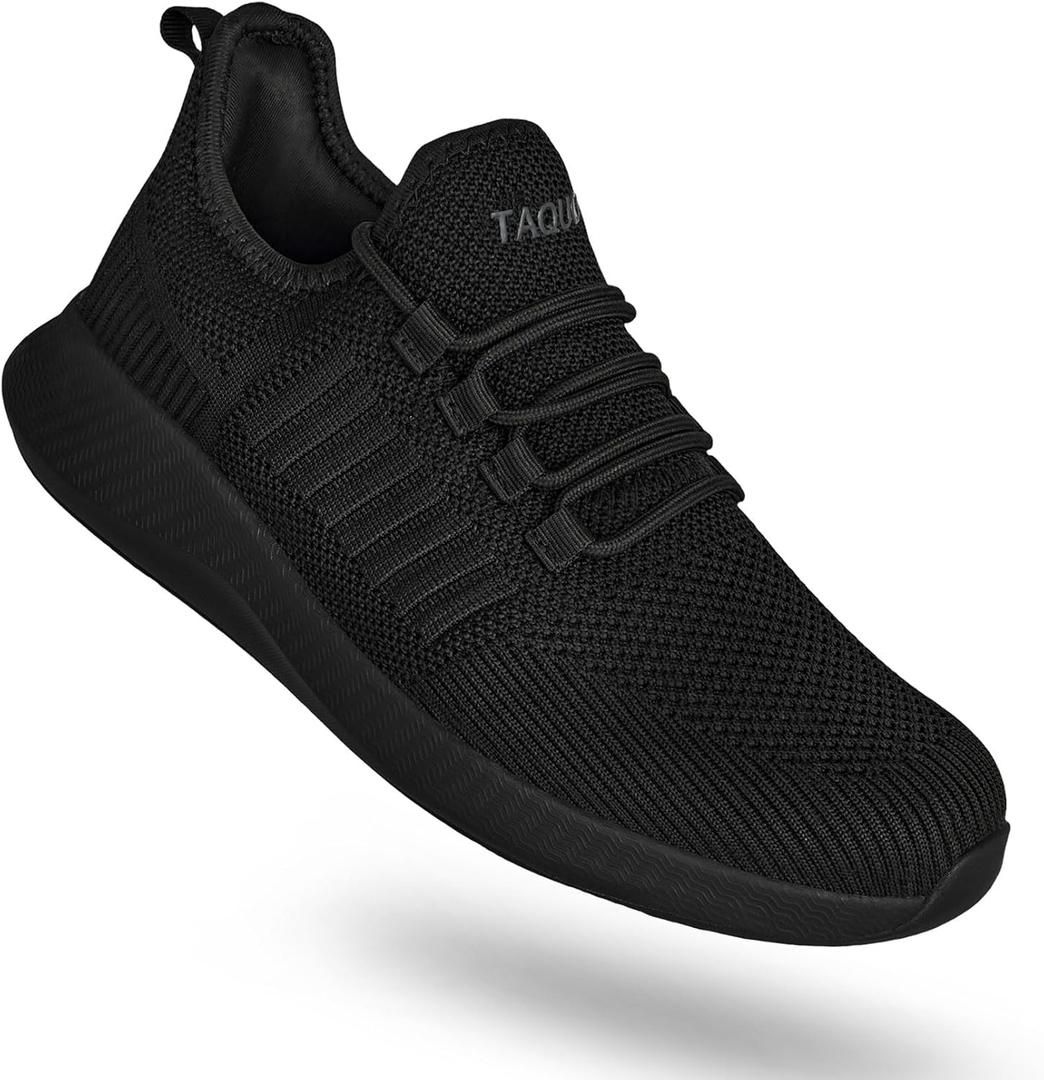 Non Slip Work Shoes Women Slip On Sneakers Slip Resistant Work Shoes Chef Breathable Lightweight Cushioned Restaurant Food Service Shoe, All Black US 6