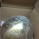 Large Brushed Gold Pendant Light, 16"Gold and White Farmhouse Ceiling Light