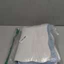 Bathroom Runner Rug, Blue Long Water Absorbent Cute Bath Mat Non Slip Washable, 17x45 Soft Irregular Shaped Shaggy Microfiber Bath Runner Rug for Floor, Bathtub, Bedroom