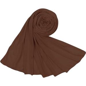 Piewag Hijab Scarf for Women Soft Cotton Muslim Jersey Hijab Head Wrap Scarves Fashion Long Scarf Shawls