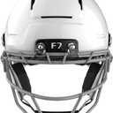 Schutt F7 AiR Youth Football Helmet (Virginia Tech 5-Star Helmet), MEdium, Molded Gloss White