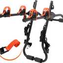 Sports Deluxe 2-Bike Trunk Mount Rack, Model SY-Trunk-BR, Black + Orange up to 70lbs Load (Trunk Bike Rack)