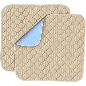 Waterproof Chair Pads for Incontinence, Wheelchair Seat Pads, Reusable Washable Seat Protector Pads for Bed, Seat, Wheelchair & Recliner, 2 Pack