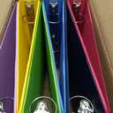 Cardinal 1.5 Inch 3 Ring Binders, 6 Pack, Assorted Colors, Holds 350 Sheets