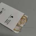 10 Pcs Stainless Steel Napkin Rings Metal Napkin Ring Holders Easter Modern Serviette Buckles Metallic Adornment for Spring Table Kitchen Dinner Party Wedding (Matte Gold Semicircle)