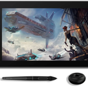 HUION KAMVAS Pro 16 Graphics Drawing Tablet with Screen Full-Laminated Graphics Monitor with Battery-Free Stylus Tilt 8192 Pen Pressure 6 Hot Keys Touch Bar - 15.6inch Graphic Tablet for PC/MAC/Linux