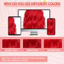 Pastel Dark Red Wavy Bob Wig for Women, Short Shoulder Length Synthetic Wig with Bangs, Matte Natural Realistic Look Lightweight Hairpiece, Red Color for Daily Wear & Cosplay Costume