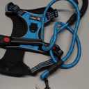 No Pull Dog Harness Adjustable Reflective Oxford Easy Control Medium Large Dog Harness with A Free Heavy Duty 5ft Dog Leash L