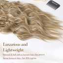 REECHO Hair Extensions, 4PCS Clip in Hair Extensions HE001 Natural Soft Synthetic Hairpieces for Women (20 Inch-200 Gram (Pack of 4), Golden Blonde with Highlights)