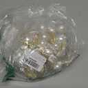 KESOTE Set of 12 Pearl Napkin Rings, Gold Napkin Ring Holders for Formal or Casual Dinning Table Decor