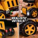 Maxx Action 16" Steel Dump Truck, Realistic Lights & Sounds, Heavy Duty Metal Truck Bed, Extra Large Wheels, Rugged Construction Vehicle Toy for Kids, Ages 3+, Indoor and Outdoor Play, 15.3 inches