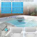 4-Pack 77228 1411501 Spa Neck Pillow Replacement for 2014-Current Hot Spring Highlife Collection Series Hot Tub, Cool Grey Spa Headrest