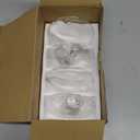 Mkono Wall Hanging Planter Propagation Station Glass Flower Vase for Hydroponics Plants, Bathroom, Home Office Living Room Decor Gift, Oblate Set of 4