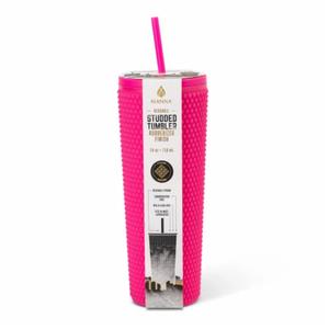 Manna Matte Studded Cup | Studded Tumbler with Lid and Straw | Venti 24 oz Cold Cups