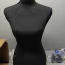 FDW Manikin 60-67Height Adjustable Female Dress Model Display Torso Body Tripod Stand Clothing Forms (Black, 60-67 Inches)