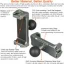 1 Inch/25mm Ball Mount Phone Holder Compatible with RAM mounts B Size Double Socket Arm for Car Bike Motorcycle Phone Mount with 1" Ball