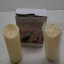 Large Outdoor Flameless Candles - 4" x 12" Battery Operated Flickering LED Pillar Candles with Remote and Timers for Indoor Outdoor Porch Lanterns (Set of 2)