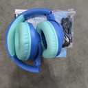 Bundle - Includes Storytelling Foldable Bluetooth Kids Headphones and 3 Disney StoryShield Disks (Blue)