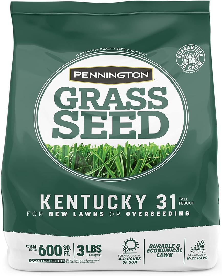 Pennington Kentucky 31 Tall Fescue Penkoted Grass Seed 3 lb
