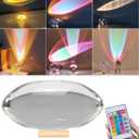 Angel Eyes Projection Night Light, Colorful Crystal Lamp Sunset Table Lamp, Crystal Atmosphere Lamp, Tabletop Light Atmosphere Night Light for Party Home Decor Bedroom Living Room