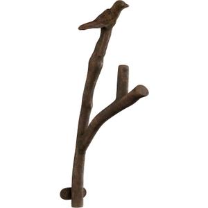 Decorative Bird on Tree Branch Hook-Cast Iron Shabby Chic Rustic Wall Mount Hooks for Coats, Towels, Hats, Scarves, Jewelry, and More by Lavish Home