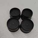 4 Sets Furniture Risers 2 inch Black Bed Risers, Heavy Duty Round Stackable Bed Lifts Risers 2" or 4" for Table, Sofa, Couch, Desk, Adjustable Bed Frame Risers