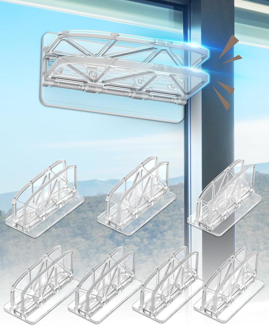 Sliding Glass Door Lock for Horizontal Sliding Windows - 8 Pack Window Locks Sliding Door Lock Child Proof Safety Closet Door Security Locks for Kids Home Security Door Lock Safety for Bar Stopper