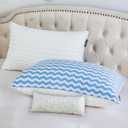 King Size Pillows Set of 2 - Bed Pillows for Sleeping - Adjustable Shredded Memory Foam Pillow for Back, Stomach and Side Sleeper
