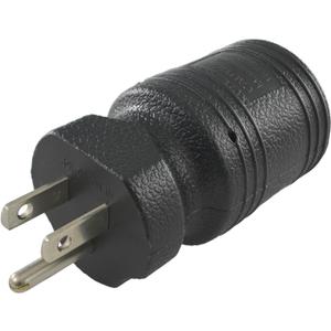 Conntek 30129 15A to 15/20A Plug Adapter ,Black