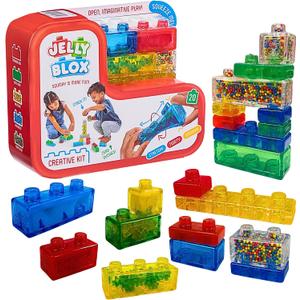 Goliath Jelly Blox Creative Kit | Includes 20 Blocks | Toddler & Preschool Building Blocks Kids Can Squeeze, Stretch, Squish | MESH ACCREDITED | Safety Tested & Ouch-Free | Sensory Play Toy Ages 2+