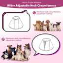 Soft Dog Cone Collar After Surgery: Long Alternative Comfortable Comfy Fabric Recovery Shame Elizabethan Stop Licking Small Medium Large Dogs (Pink, 2XL)