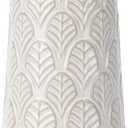 10 Inch White Ceramic Vase, Cute Flower Vase for Pampas Grass, Home, Living Room, Dining Table, Farmhouse, Office Decor, Bedroom, Table, and Kitchen Shelf