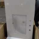 LOCALAND 36"x22"Bathroom Vanity Top, White Quarz Square Barthroom Vanity Sink Tops with Undermount Ceramic Right Sink & Vanity Backsplash, 8 Inch Faucet Hole Bathroom Vanity Countertop