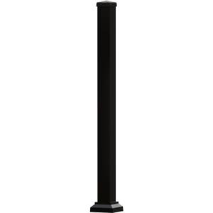 3 in. x 3 in. Heavy Duty Aluminum Railing Post Supports up to 800lbs, Porch and Deck Railing Post with AAMA2604 Powder Coating, IBC Compliant and Certified, Textured Black (45 in. Height)