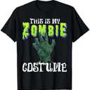 This Is My Zombie Costume - Halloween Costume Zombie Hand T-Shirt Medium, Black 