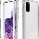 Compatible with Galaxy S20 5G 6.2" (Not fit S20 FE), Samsung S20 Phone Case for Girls, Full Body Shockproof Clear Soft Flexible TPU Protective Cover Cases for Samsung Galaxy S20 5G (Clear)