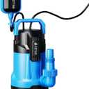 FOTING 2025Upgraded Automatic Sump Pump, 1.5HP 6300GPH Sweage Pump for Basement & Pool Draining, Submersible Water Pump with Float Switch, Sealed Thermoplastic for Puddle Pool Tub Pond