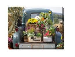 Green and Gray Fresh Produce Outdoor Canvas Rectangular Wall Art Decor 16" x 24"