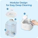 2.5L Humidifiers for Bedroom, Top Fill Cool Mist Humidifiers for Large Room, Easy to Fill & Clean, 30H Runtime, 28dB Quiet Air Humidifier for Plants, Baby Nursery with Night Light