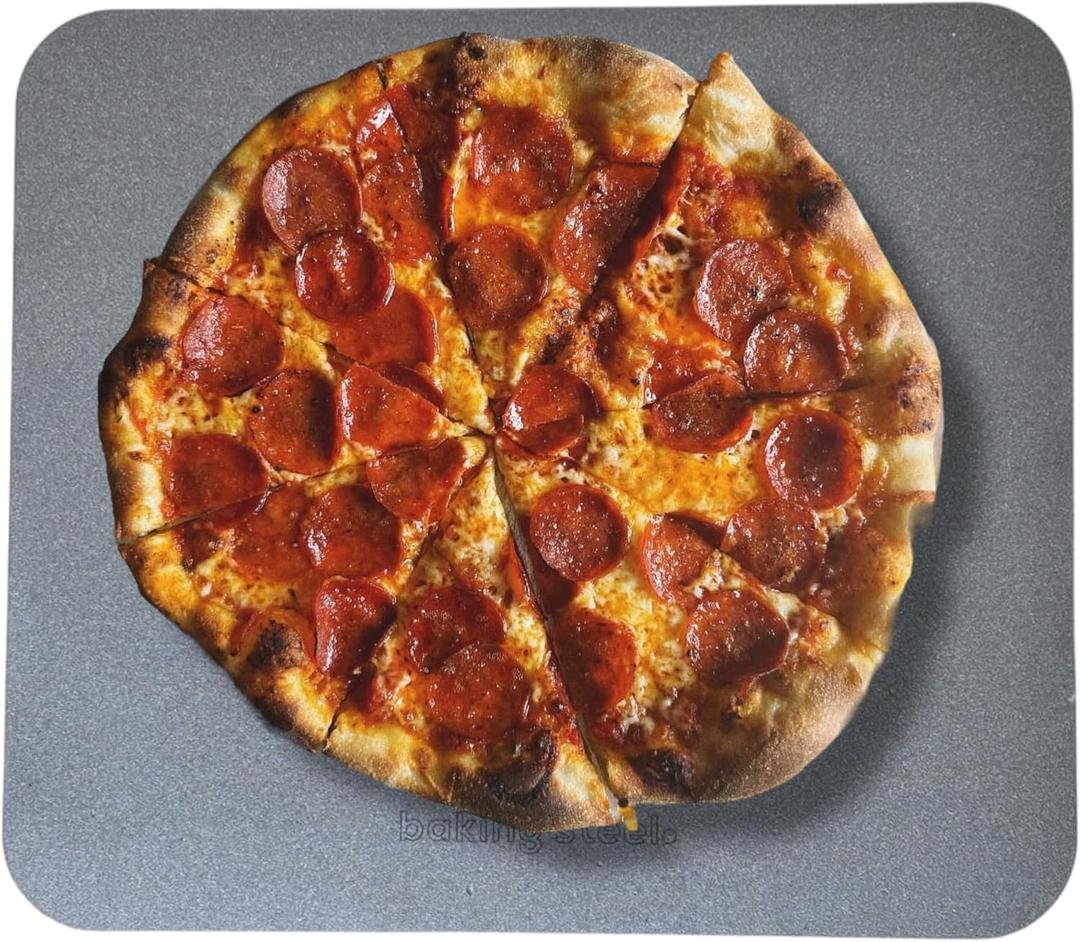 Baking Steel - The Original Ultra Conductive Pizza Stone (14"x16"x1/4") - The Original Baking Steel for Pizza & Bread for Indoor & Outdoor Use - Pre-Seasoned, Naturally Non-Stick Surface & Crack-Proof Baking Steel - The Original Ultra Conductive Pizza Stone (14"x16"x1/4") - The Original Baking Steel for Pizza & Bread for Indoor & Outdoor Use - Pre-Seasoned, Naturally Non-Stick Surface & Crack-Proof