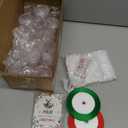 R HORSE Christmas Party Favors Bulk  18 Set 1.2 Oz Acrylic Merry Christmas Shot Glasses Set with Cards, Festive Ribbons and Gift Bags for Xmas Holiday Party Gifts for Friends Family Stocking Stuffers