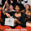 2 x Lamyba Halloween Purse Boo Basket Stuffers for Women Girls, Halloween Gifts for Women - Cute Halloween Fanny Pack, Fall Spooky Accessories Ideas, Halloween Crossbody Belt Bag Adjustable Strap