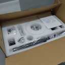 62 Inch Ceiling Fans with Lights, Large Low Profile Ceiling Fan with Remote Control, 8 Double Sided Blades, 6 Speed Reversible DC Motor, Silent Timing, Black Indoor Outdoor Ceiling Fan