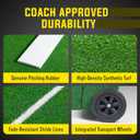 GoSports Portable Baseball Pitching Mound with Stride Lines - 80 x 28 x 6 Inches - Foldable Pitching Mound
