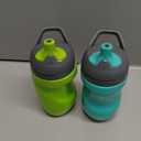 Tommee Tippee Insulated 9oz Sporty Spout Toddler Water Bottle, No Spill, Sippy Cups for Toddlers 13, TwoPiece Valve Helps Stop Spills, Green & Teal, BPA Free, Pack of 2